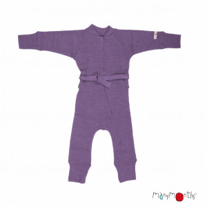 Overall Manymonths lână merinos - Dusty Grape