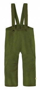 Pantaloni din lână fiartă Disana - Olive