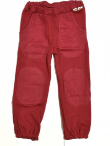 Pantaloni ManyMonths Hazel cu buzunare lână merinos - Cranberry Nectar