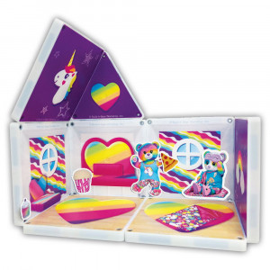 Pijama Party, set cu autocolante, Magna-Tiles Structures