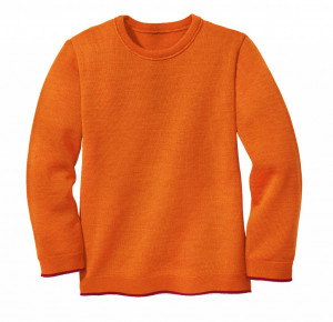 Pulover lână merinos Disana - Orange