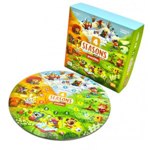 Puzzle 17 piese, 4 Anotimpuri, Cubika