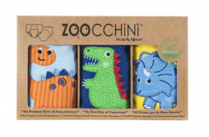 Set 3 Chilotei Antrenament, Zoocchini, Baiat, 3-4 ani, 100% Bumbac Organic, Dino
