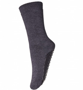 Sosete-papuci groase mp Denmark lână merinos - Dark Grey Melange