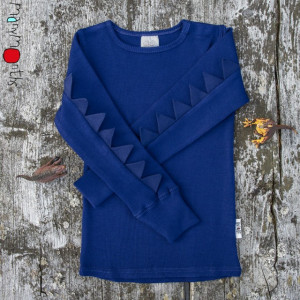 Bluza ManyMonths Dino lână merinos - Night Sky