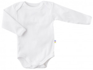 Body Joha cu maneca lunga bumbac organic - One by One White