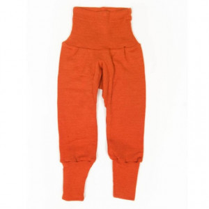 Cei mai comozi pantaloni Cosilana din lână merinos si mătase - Portocaliu