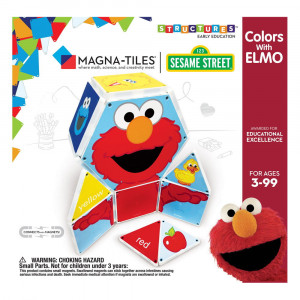 Invata culorile cu Elmo, Magna-Tiles Structures (17 piese)
