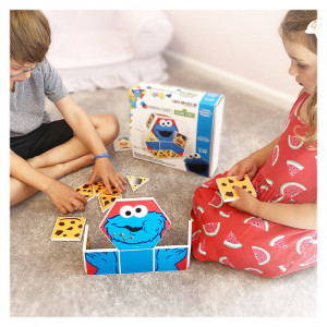 Invata formele, set magnetic Cookie Monster, 17 piese Magna-Tiles Structures