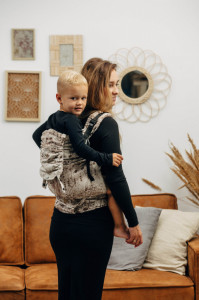 LennyPreschool, Symphony Cream & Brown - Marsupiu ergonomic