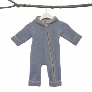 Overall din lână fiartă cu mănuși și botoșei, Stapf - Smoke Blue