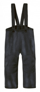Pantaloni din lână fiartă Disana - Anthracite
