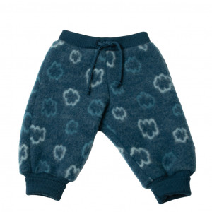 Pantaloni lână merinos fleece Joha - Bordeaux Clouds