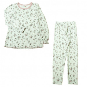 Pijama din bumbac organic Joha - Floral