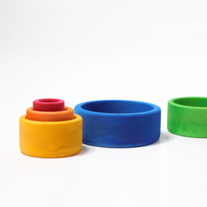 Set de boluri Curcubeu- Grimm's Spiel und Holz Design
