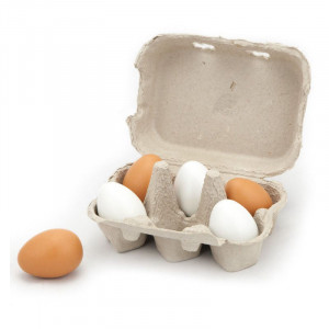 Set oua din lemn 6 buc., Viga Toys