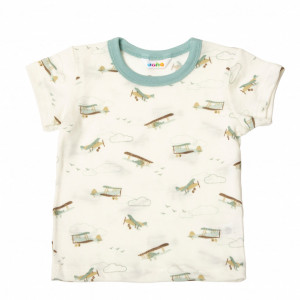 Tricou lână de vară Joha - Blue Adventure