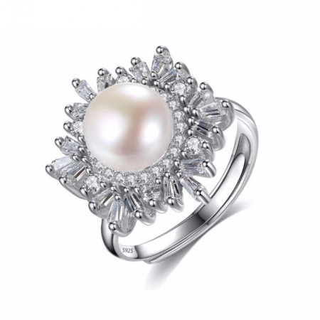 Inel din argint cu perla naturala Vittoria