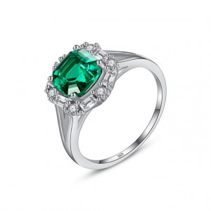 Inel argint 925 Lady Emerald