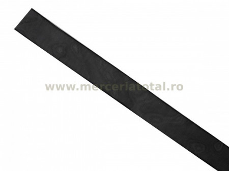 Panglica organza 25mm negru