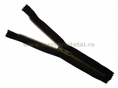 Fermoar metalic 20cm negru
