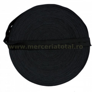 Elastic cu butoniere negru