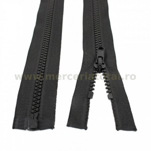 Fermoar injectat detasabil 90cm negru