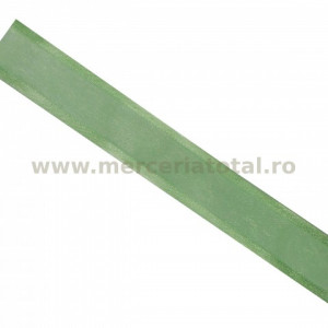 Panglica organza 25mm vernil