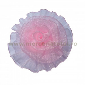 Floare organza roz