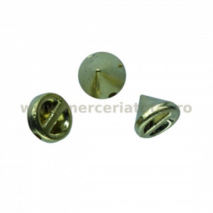 Tinte din plastic conice aurii 10mm