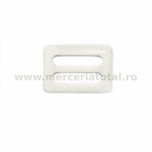 Catarama plastic dreptunghi 40mm alb