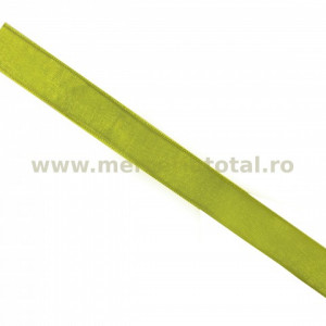 Panglica organza 12mm galben