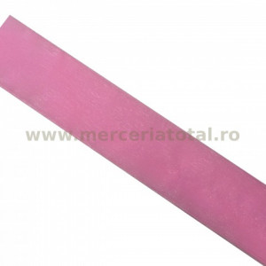 Panglica organza 35mm roz