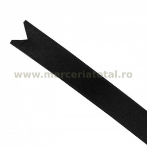 Panglica saten 15mm negru