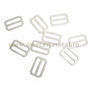 Reglor papion plastic 20mm alb