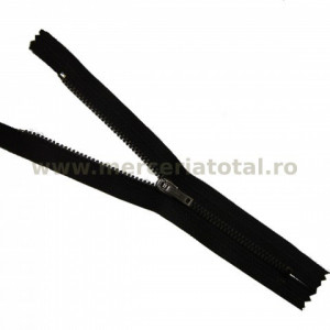 Fermoar metalic 15cm negru