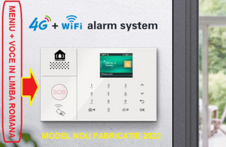 Poze Noul sistem de alarma GSM 4G WIFI Limba Romana + Cartela GSM Credit CADOU !!