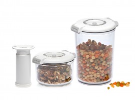 Set de 5 piese (2 recipiente rotunde + pompa manuala de vid) STATUS STARTD21
