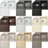 BLANCO METRA 9 E SILGRANIT FARA EXCENTRIC - 10 nuante de culoare