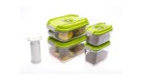 Set de 5 piese (4 recipiente+pompa manuala de vid) STATUS STAVAC41