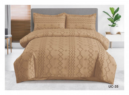 Lenjerie de Pat cu Broderie în Relief-Cearceaf NORMAL-UC 35