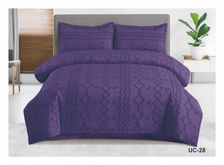 Lenjerie de Pat cu Broderie în Relief-Cearceaf NORMAL-UC 28