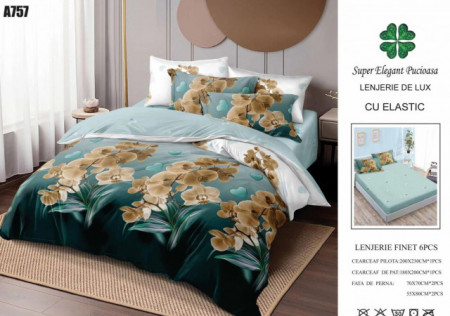 Lenjerie din Finet, Cearceaf cu Elastic-FE6B 778