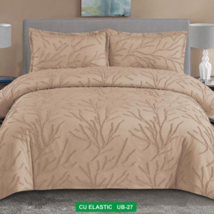 Lenjerie de Pat cu model în relief-Cearceaf cu Elastic-UB 27
