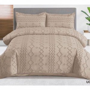 Lenjerie de Pat cu Broderie în Relief-Cearceaf NORMAL-UC 34