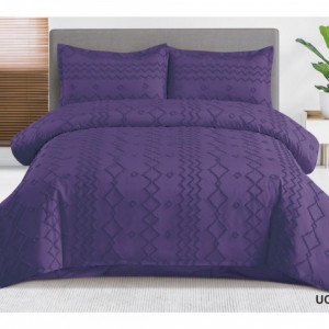 Lenjerie de Pat cu Broderie în Relief-Cearceaf NORMAL-UC 28