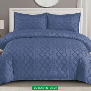 Lenjerie de Pat cu model în relief-Cearceaf cu Elastic-UB 39