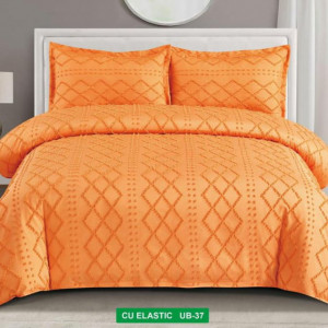 Lenjerie de Pat cu model în relief-Cearceaf cu Elastic-UB 37