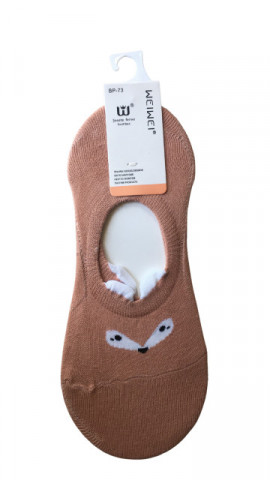 Sosete dama, bumbac, Weiwei, imprimeu animalute cu urechi
