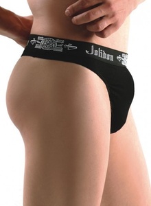 Chilot tanga barbati N82MM negru Jolidon